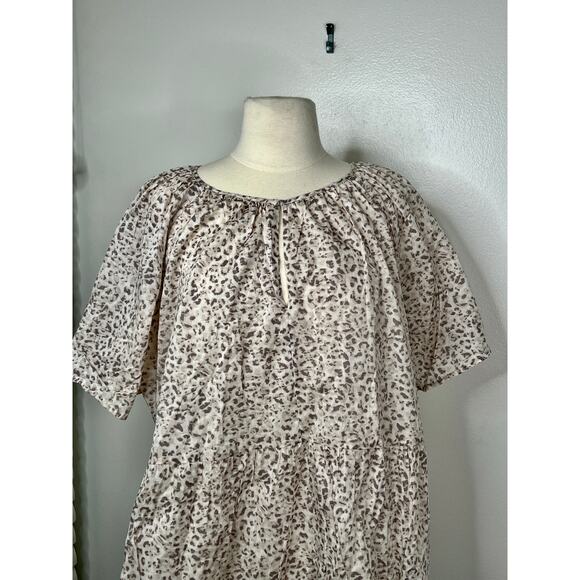 Rails Size XL Cotton Mini Clarissa Dress Watercolor Cheetah - Picture 8 of 16